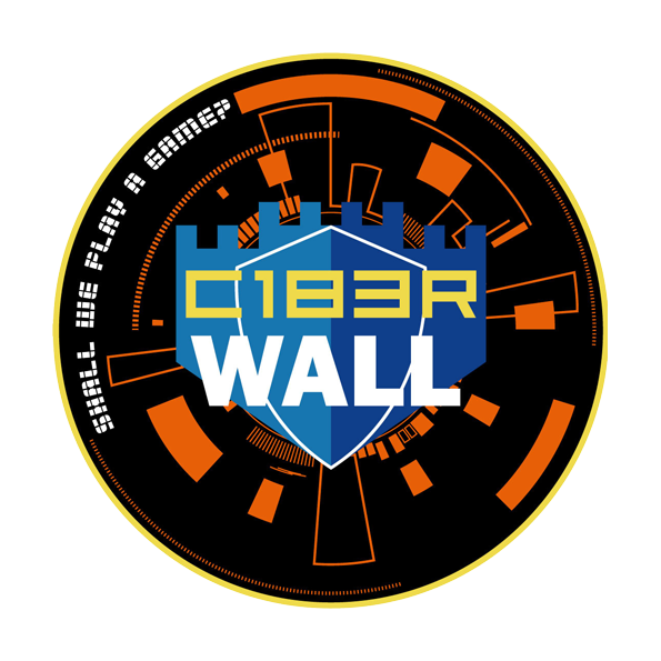 Logo del tercer colaborador de Cyberwoman, C1B3RWALL